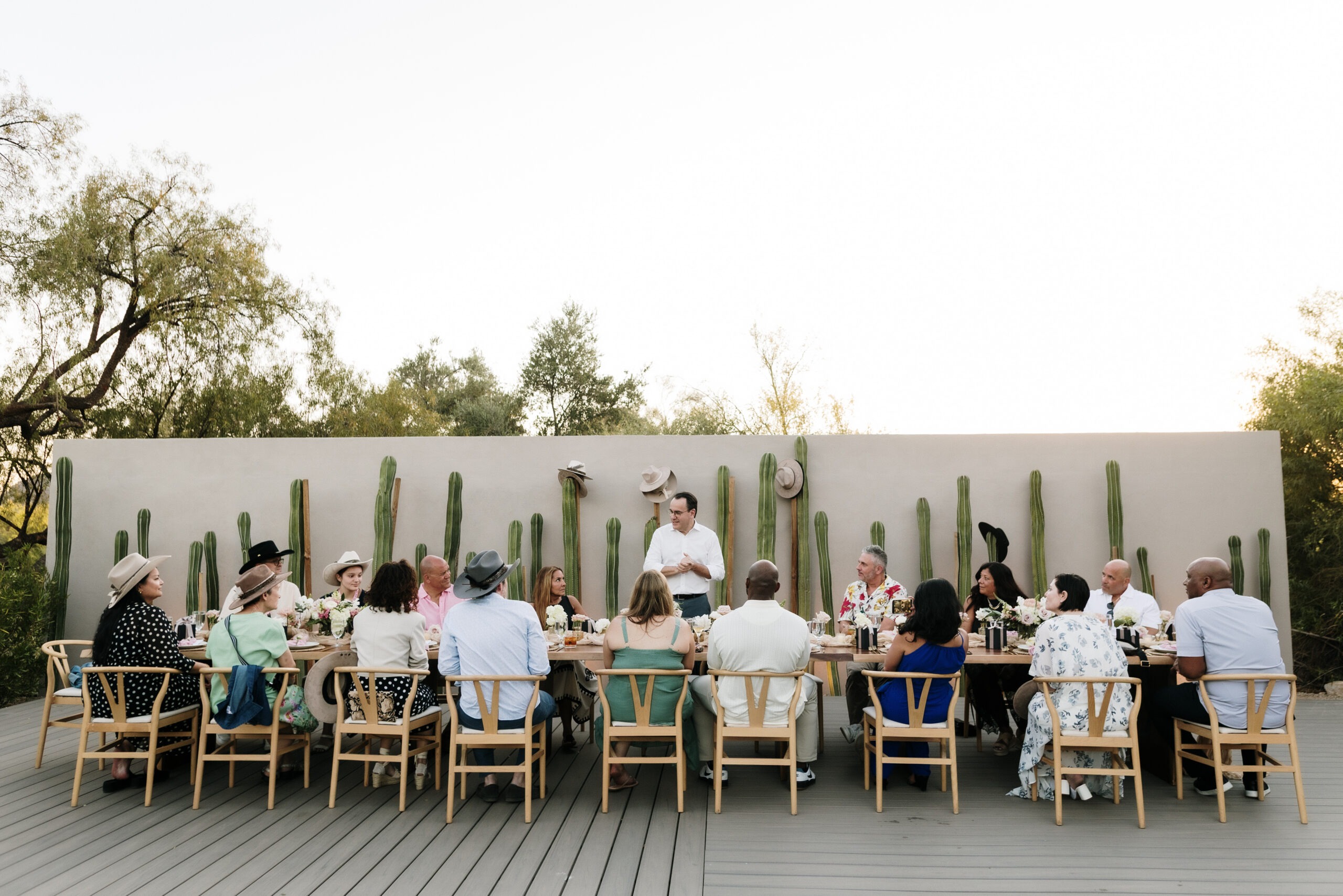 Dinner on the movement deck at CIVANA